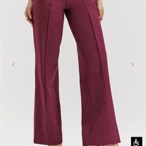 HOUSE of CB wine colored Pants w/pockets & flared bottom-LIKE NEW CONDITION